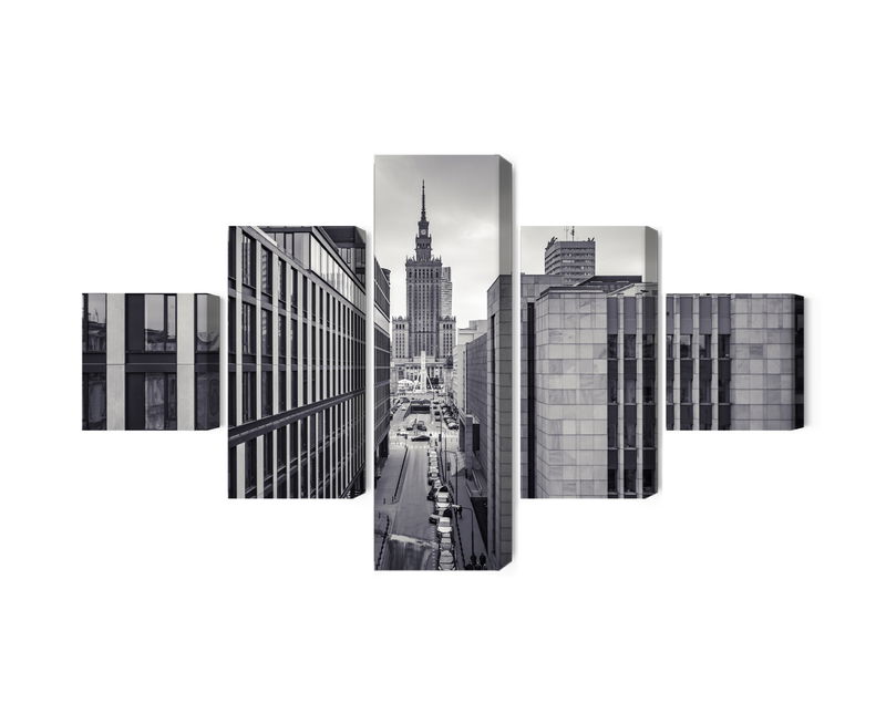 Ljuddämpande tavla - Black and white panorama