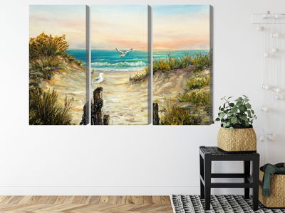 Ljuddämpande tavla - Painted sand dunes