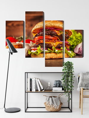 Ljuddämpande tavla - Homemade hamburger