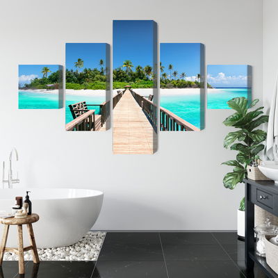 Ljuddämpande tavla - 3d pier in the maldives