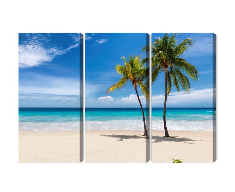 Ljuddämpande tavla - Caribbean beach 3d