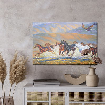 Ljuddämpande tavla - Horses galloping