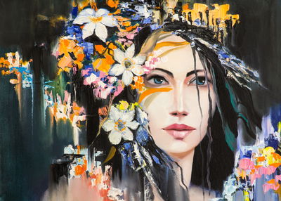 Ljuddämpande tavla - Portrait of a dryad