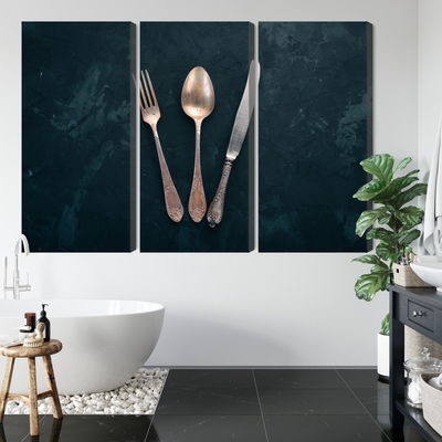 Ljuddämpande tavla - Old cutlery