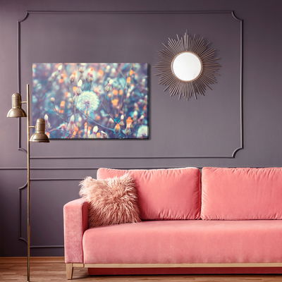 Ljuddämpande tavla - Dandelions in the meadow