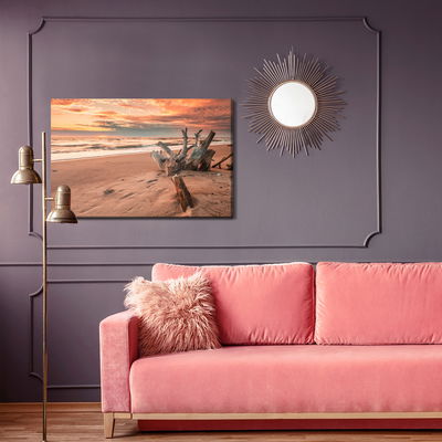 Ljuddämpande tavla - Sunset on the beach