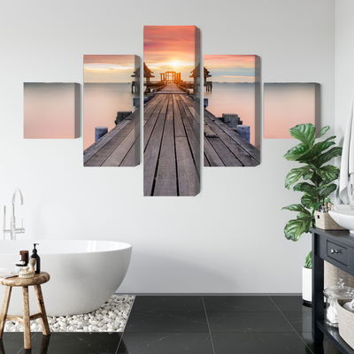 Ljuddämpande tavla - Hazy sea