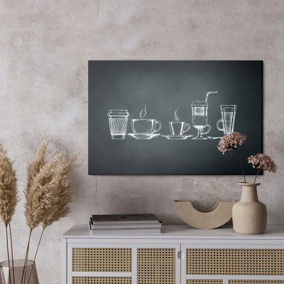 Ljuddämpande tavla - A set of cups