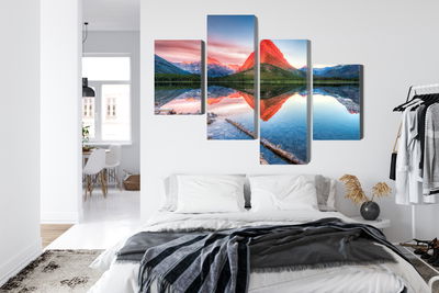 Ljuddämpande tavla - Swiftcurrent lake in the Usa