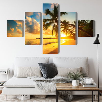 Ljuddämpande tavla - Tropical beach in punta