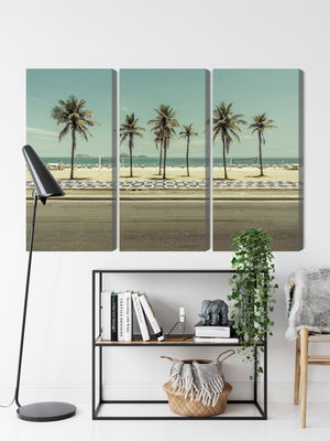 Ljuddämpande tavla - Palm trees on the ipanema