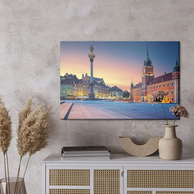Ljuddämpande tavla - Warsaw at dusk