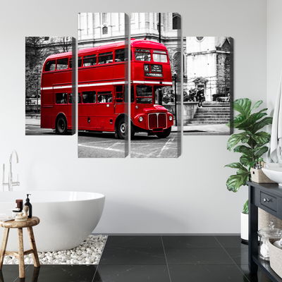 Ljuddämpande tavla - A double decker bus in London