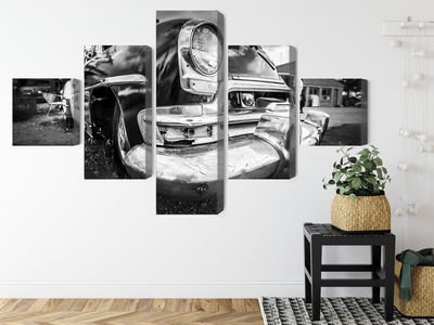 Ljuddämpande tavla - Black and white american