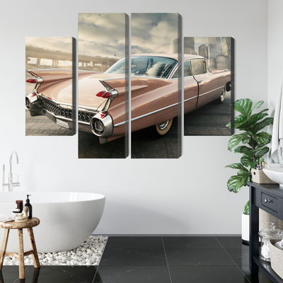 Ljuddämpande tavla - Vintage style car