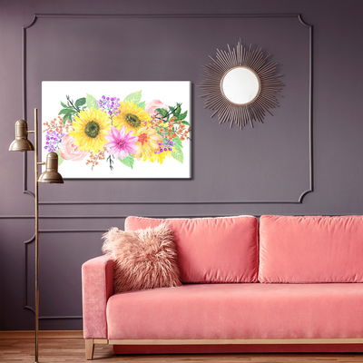 Ljuddämpande tavla - A floral composition as if