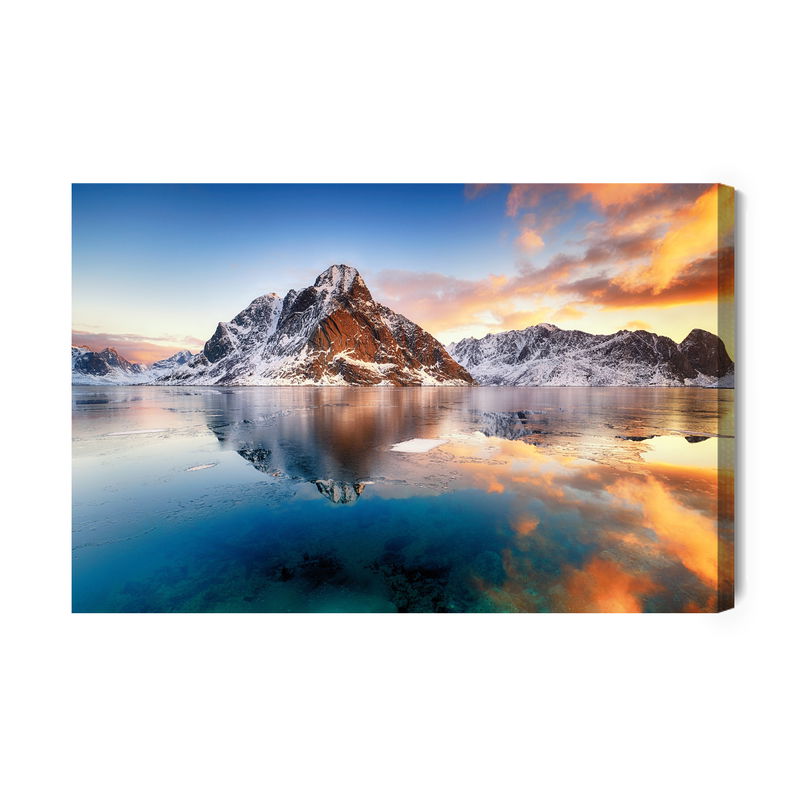 Ljuddämpande tavla - Sunrise over the norwegian