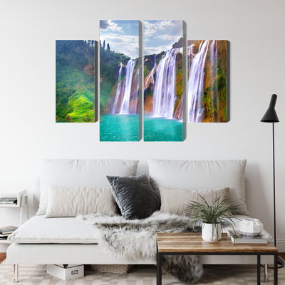 Ljuddämpande tavla - The waterfall in luoping