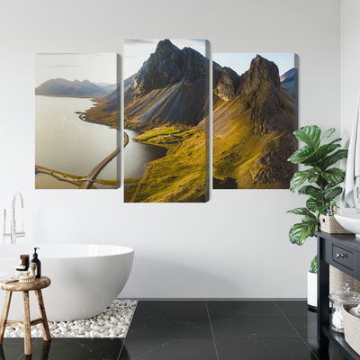 Ljuddämpande tavla - 3d aerial view of icelandic