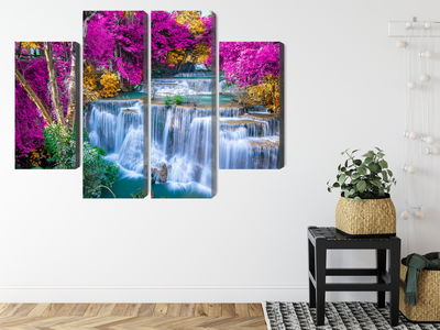 Ljuddämpande tavla - A waterfall in the fall