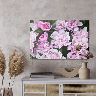 Ljuddämpande tavla - Peonies among the greenery