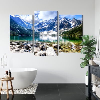 Ljuddämpande tavla - Lake morskie oko 3d