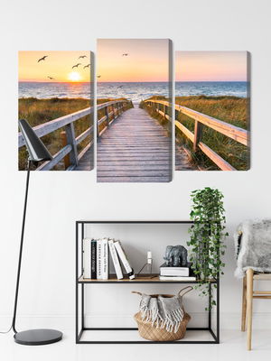 Ljuddämpande tavla - North sea pier 3d