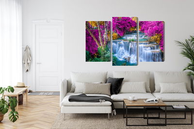 Ljuddämpande tavla - A waterfall in the fall