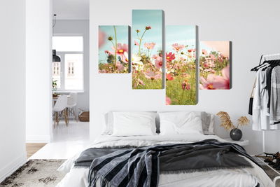 Ljuddämpande tavla - Cosmos flowers in the garden