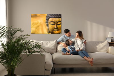 Ljuddämpande tavla - Buddha statue