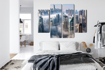 Ljuddämpande tavla - Dubai city panorama