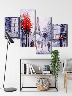 Ljuddämpande tavla - The view of the Paris street