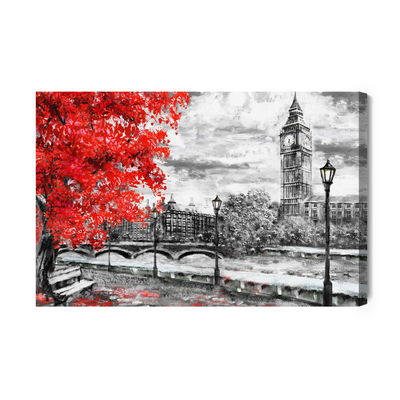 Ljuddämpande tavla - View of the thames and big