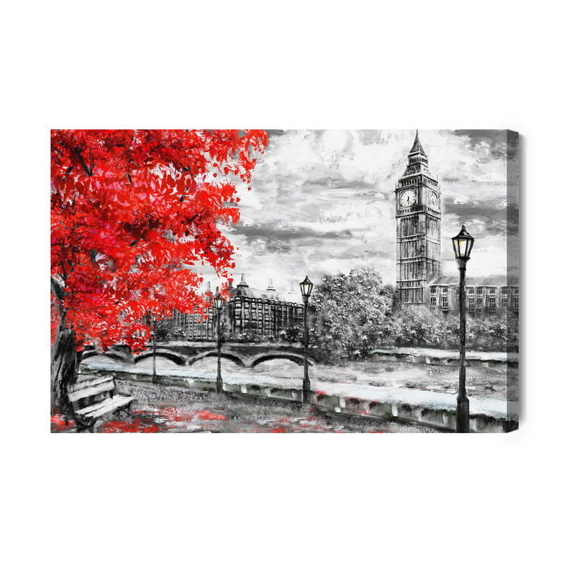 Ljuddämpande tavla - View of the thames and big