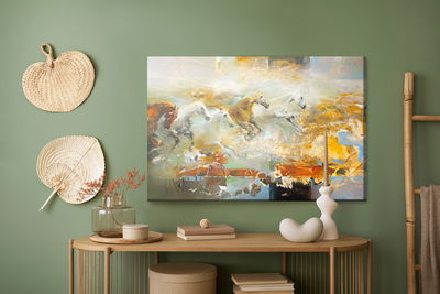 Ljuddämpande tavla - Galloping horses