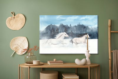 Ljuddämpande tavla - Horses galloping