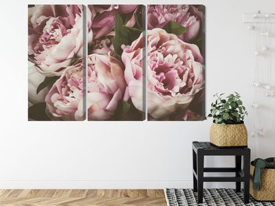 Ljuddämpande tavla - Delicate vintage peony