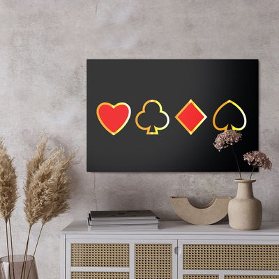 Ljuddämpande tavla - Modern card symbols