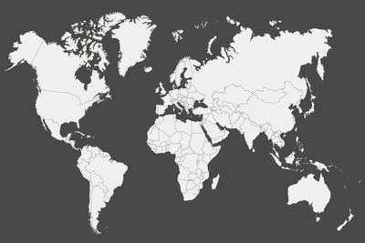 Ljuddämpande tavla - Classic world map
