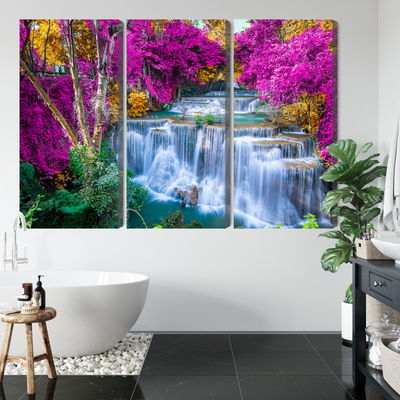 Ljuddämpande tavla - A waterfall in the fall