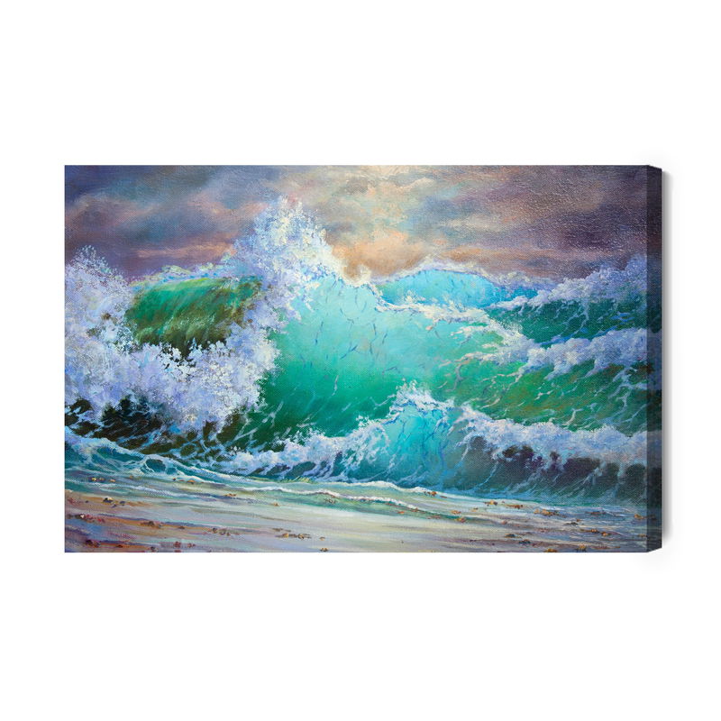 Ljuddämpande tavla - Waves on the seashore