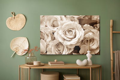 Ljuddämpande tavla - Vintage rose petals