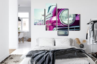 Ljuddämpande tavla - Retro style car headlight