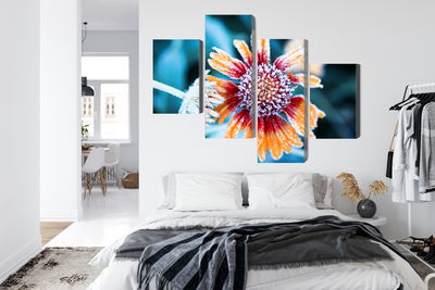 Ljuddämpande tavla - Rudbeckia flowers covered