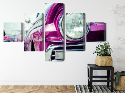 Ljuddämpande tavla - Retro style car headlight