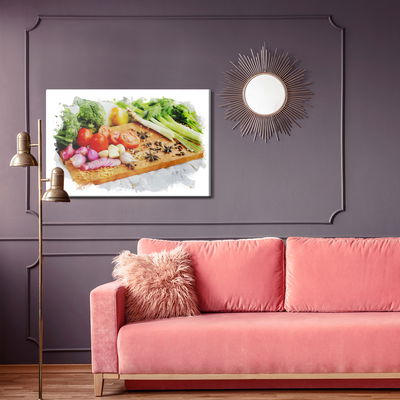 Ljuddämpande tavla - Vegetables with spices