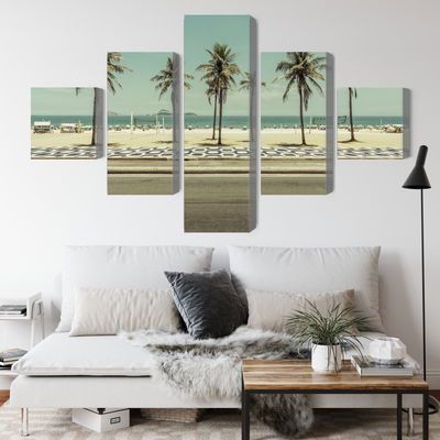 Ljuddämpande tavla - Palm trees on the ipanema