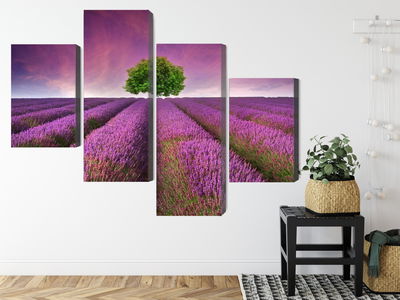 Ljuddämpande tavla - A tree in the middle of a 3d