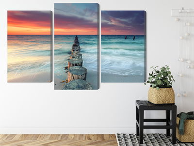 Ljuddämpande tavla - Beautiful sunset over