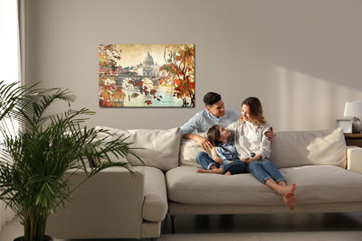 Ljuddämpande tavla - Autumn in Rome